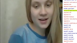 Blonde girl spreads her pussy for tons of strangers online