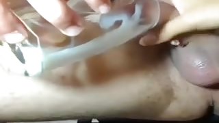 absorbing Cum out of Glass on Cam
