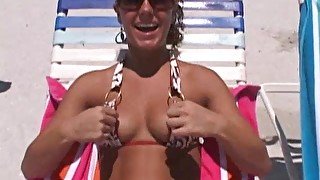 Topless Sorority Party Girls on St Pete Beach