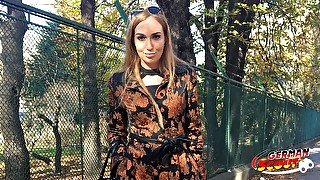 GERMAN SCOUT - Fashion 18-Year-Old Model Liza Talk to Assfucking for Cash