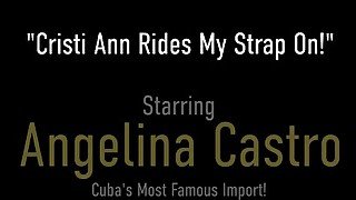 Deep Dicking Dikes! Cuban Lesbian Angelina Castro Bangs Busty Cristi Ann!