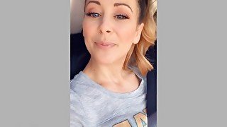 Cherie DeVille edging her stepsons cock while running errands for 4 hours