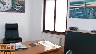 POV - Sexy office slut Lydia Lust want to fuck after hearing sex rumours