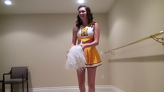 Cute Cheerleader With Nice Natural Tits Gets Fucked