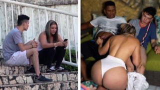 Surprise Dp Threesome With A Curvy Slut
