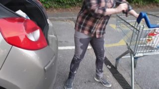 ⭐Public wetting - purposely peeing my jeans in supermarket car park! )