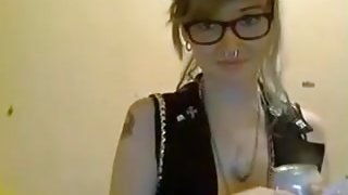 Unshaved immature Sucks and Rides Her Ally On Livecam No Sound