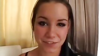 The Sweetest Bitch in Porn Gargles Cock