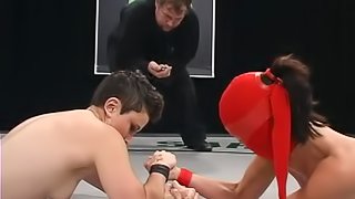 Syd Blakovich loses a fight to Crimson Ninja and gets toyed
