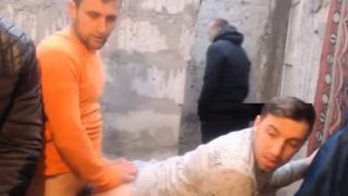 3 romanian guys fuck one another on camera