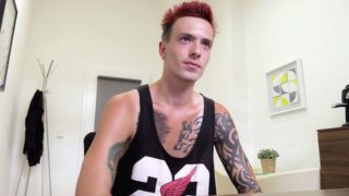 Dude with dyed hair gets interviewed and analyzed in POV