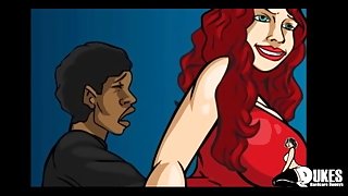 PAWG Red Haired Milf uses her big ass for her black step son