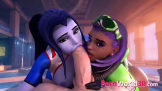 Widowmaker with tight cunt 3d cartoon compilation