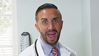 Brandi Love and Brett Rossi share doctor's fat cock