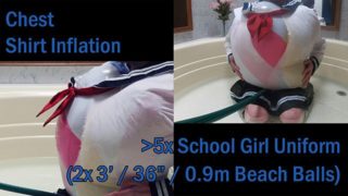 WWM - School Girl Uniform Inflation to Pop