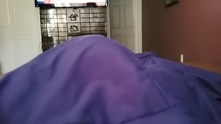 SNUCK OFF TO JERK COCK UNDER THE COVER TRYING SO HARD TO STAY QUIET