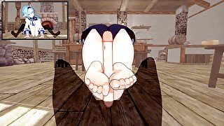 【EULA LAWRENCE】【HENTAI 3D】【POV ONLY FOOT DOGGY】【GENSHIN IMPACT】