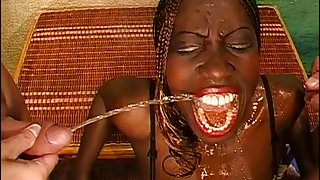 666Bukkake Video: Pee Into My Throat