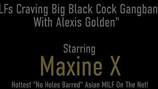 2 Girls Mega Dicked By 5 Studs! Alexis Golden and Maxine X Cum In Orgy!