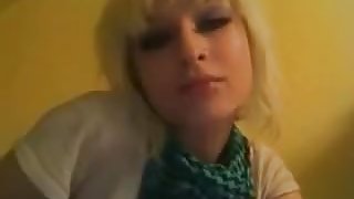 Sexy smoking blonde