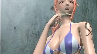 Slutty anime redhead blowing a large phallus