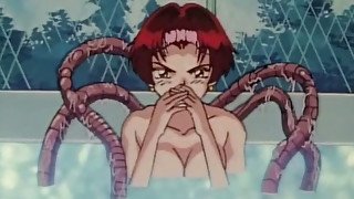Neat hoe gets brutally fucked by a tentacle monster in the swimming pool