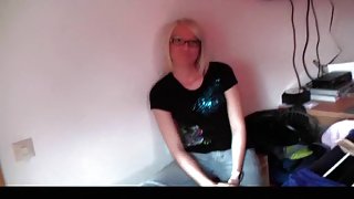 I suck cock in pov in my amateur blonde sex video