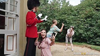 Juicy cutie gets a doggy style orgasm from a Beefeater