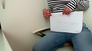 Masturbate at work :Day 64 : Clothed orgasm