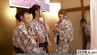 Subtitled Japanese lesbians bizarre group eating orgy