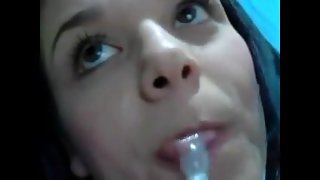 such a true budding Goddess .. . . watch as she spits from her tits;--)