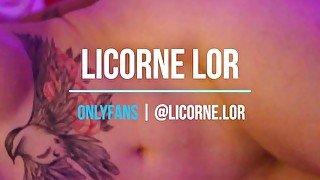 Licorne Lor - amateur couple spoon fuck and smoke blowjob
