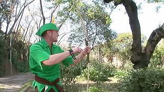 Robin Hood takes home a gorgeous girl and fucks her