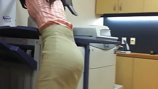 tight candid coworker ass