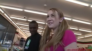 18 year old Amy Valor rides first huge black dick