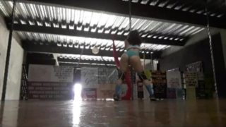Sexy Chick Pole Dance in Panties