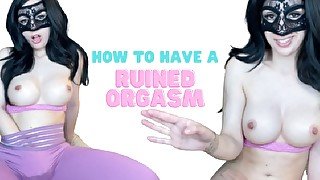 Raven Haired Beauty Teaches U How 2 Have A RUINED ORGASM - JOI TUTORIAL