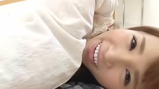 Haruka Momoi teases a man with her body before being fucked