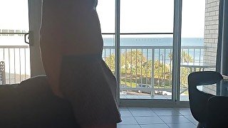 Public sensual fucking hot teen babe near the ocean ending in massive creampie
