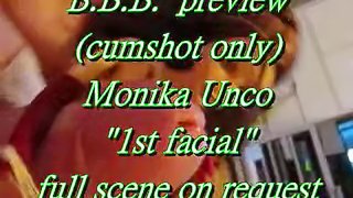 Preview: Monika Unco`s 1st Facial (cumshot only)