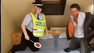 Sexy Blonde BBW Officer Fucks Perpetrator