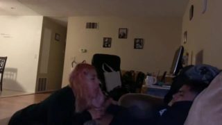 Teen gets fucked while parents are home 