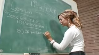 Demi is the sexy teacher who was always in love with the penetration!