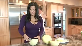 Cougar Has Dinner Interrupted When She Gets Fucked in the Kitchen