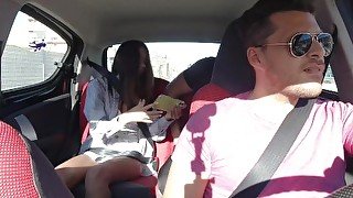 SQUIRTING AND SUCKING ON AN UBER! FACIAL AND SWALLOW INCLUDED! WHATCH THE FIRST PART AS WELL!