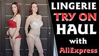 SPICY LINGERIE TRY ON HAUL with ALIEXPRESS