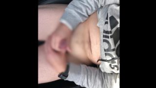 In-car masturbation voyeur