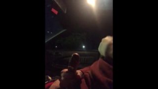 Chubby teen almost gets fought jerking off in a parking lot