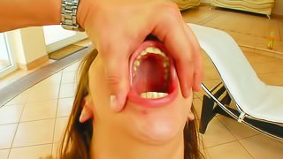 Sweet Keely loves to swallow