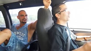 They pickup a fresh chick to fuck her in the van